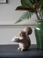 Laura Ashley Resin Squirrel Candleholder