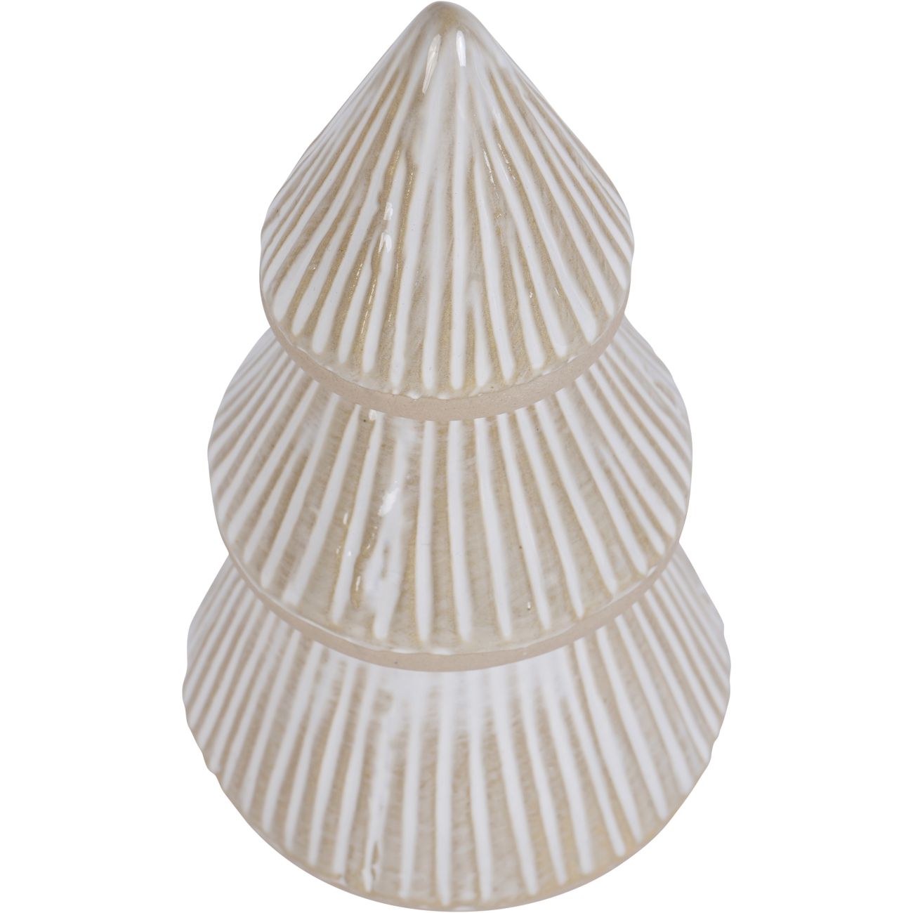 Laura Ashley Cream Ceramic Christmas Tree Decoration