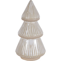 Laura Ashley Cream Ceramic Christmas Tree Decoration