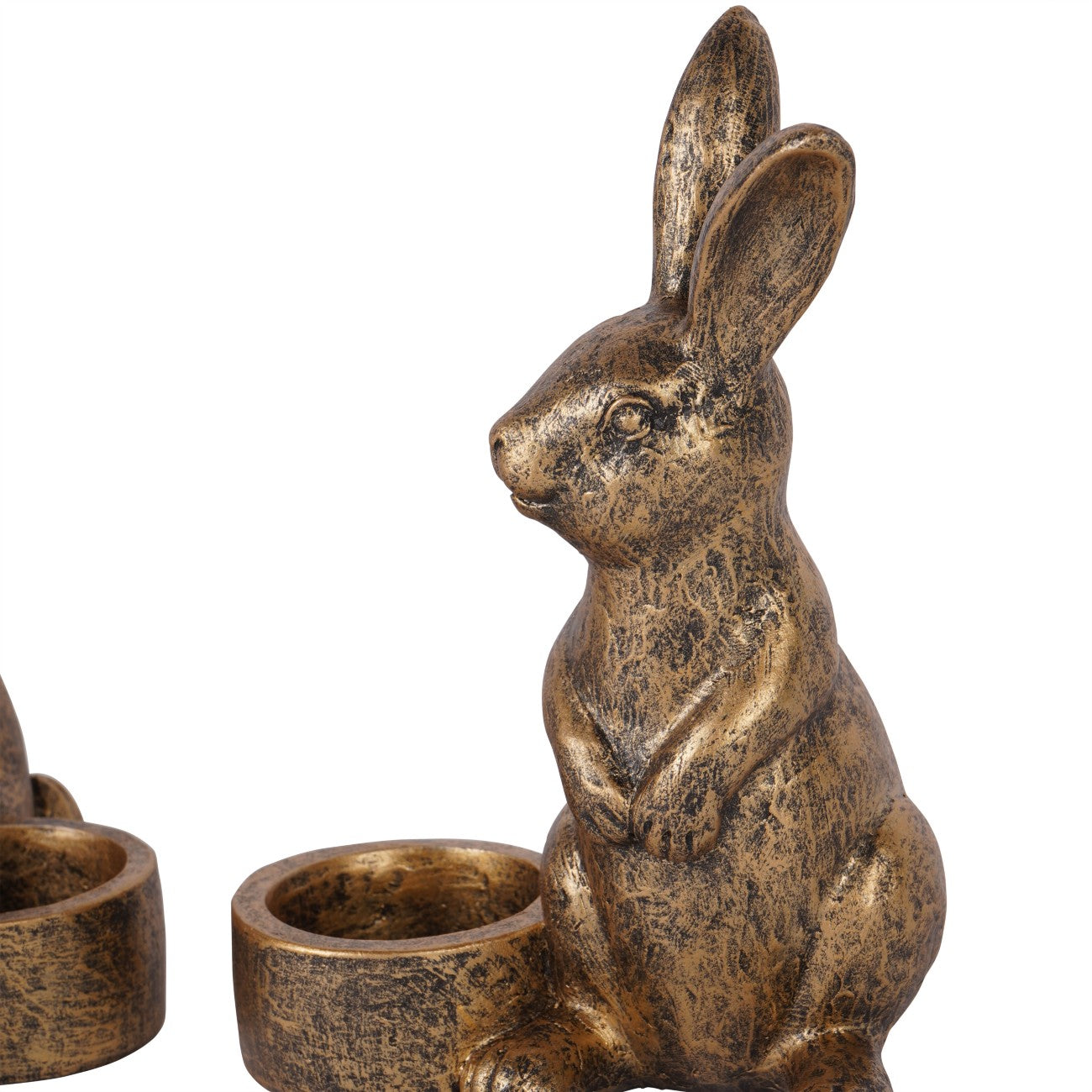 Laura Ashley Set of Two Rabbit Tealight Holders