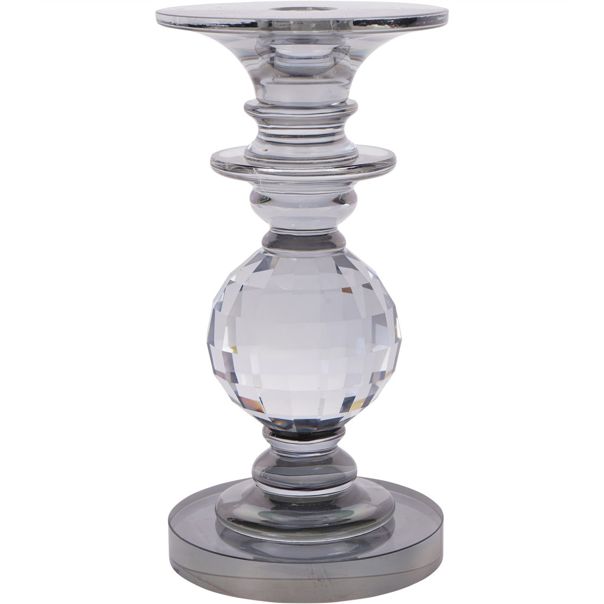 Laura Ashley Kersey Glass Candle Holder 19.5cm