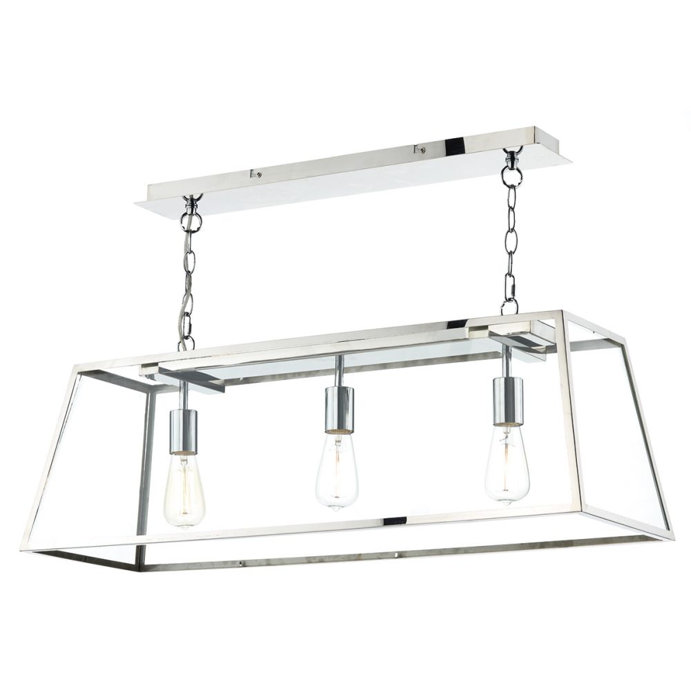 Academy 3 Light Bar Pendant Stainless Steel