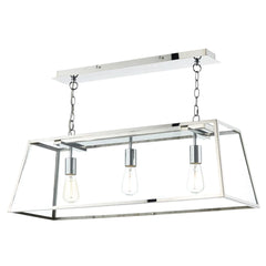 Academy 3 Light Bar Pendant Stainless Steel