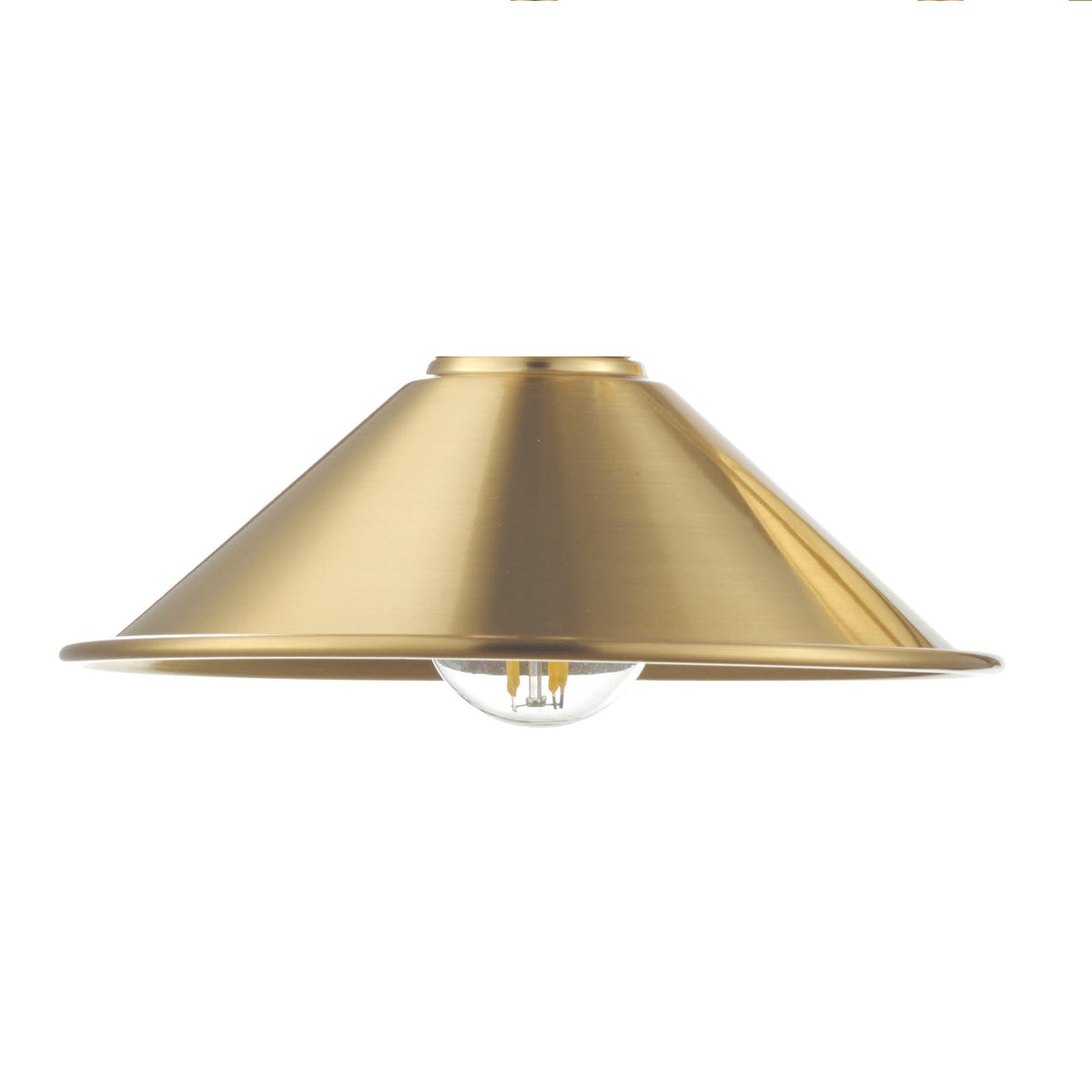 Easy Fit Aged Brass Metal Shade 18cm