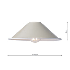 Easy Fit Metal Shade Matt Cashmere/Taupe 18Cm