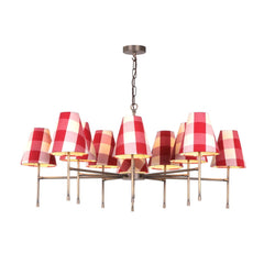 Aix 10 Light Armed Pendant Antique  Brass Fitting Only