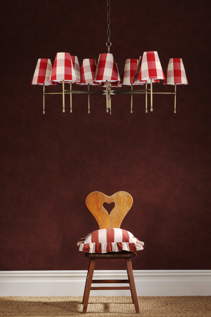 Aix 10 Light Armed Pendant Antique  Brass Fitting Only