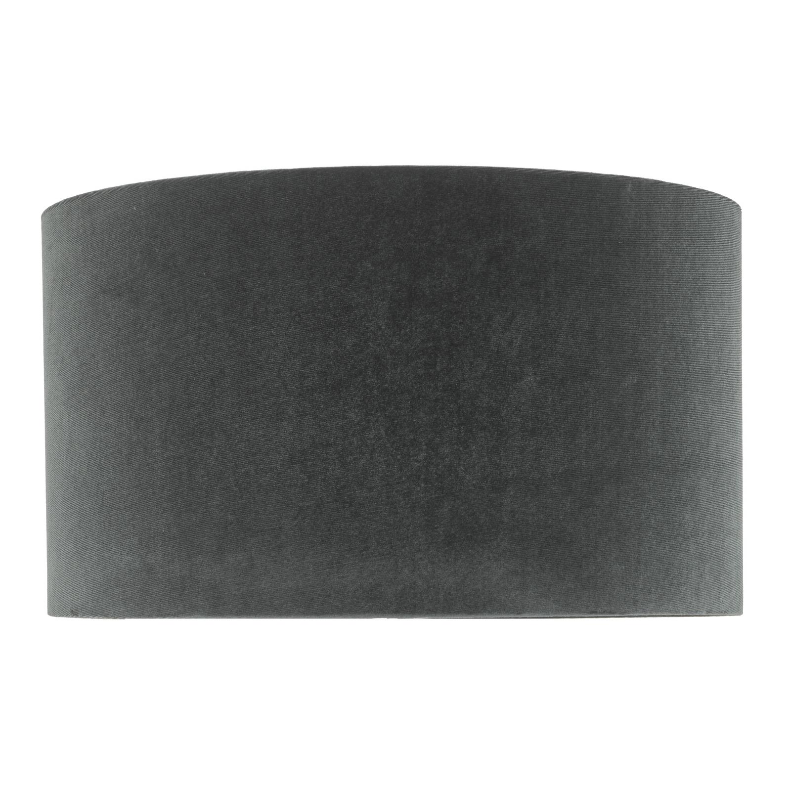 Akavia Grey Velvet Drum Shade 35cm