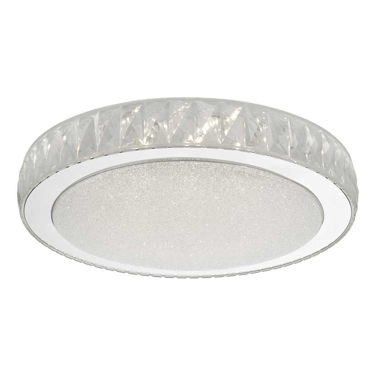 Akelia Large Flush Clear and Mirror Effect LED