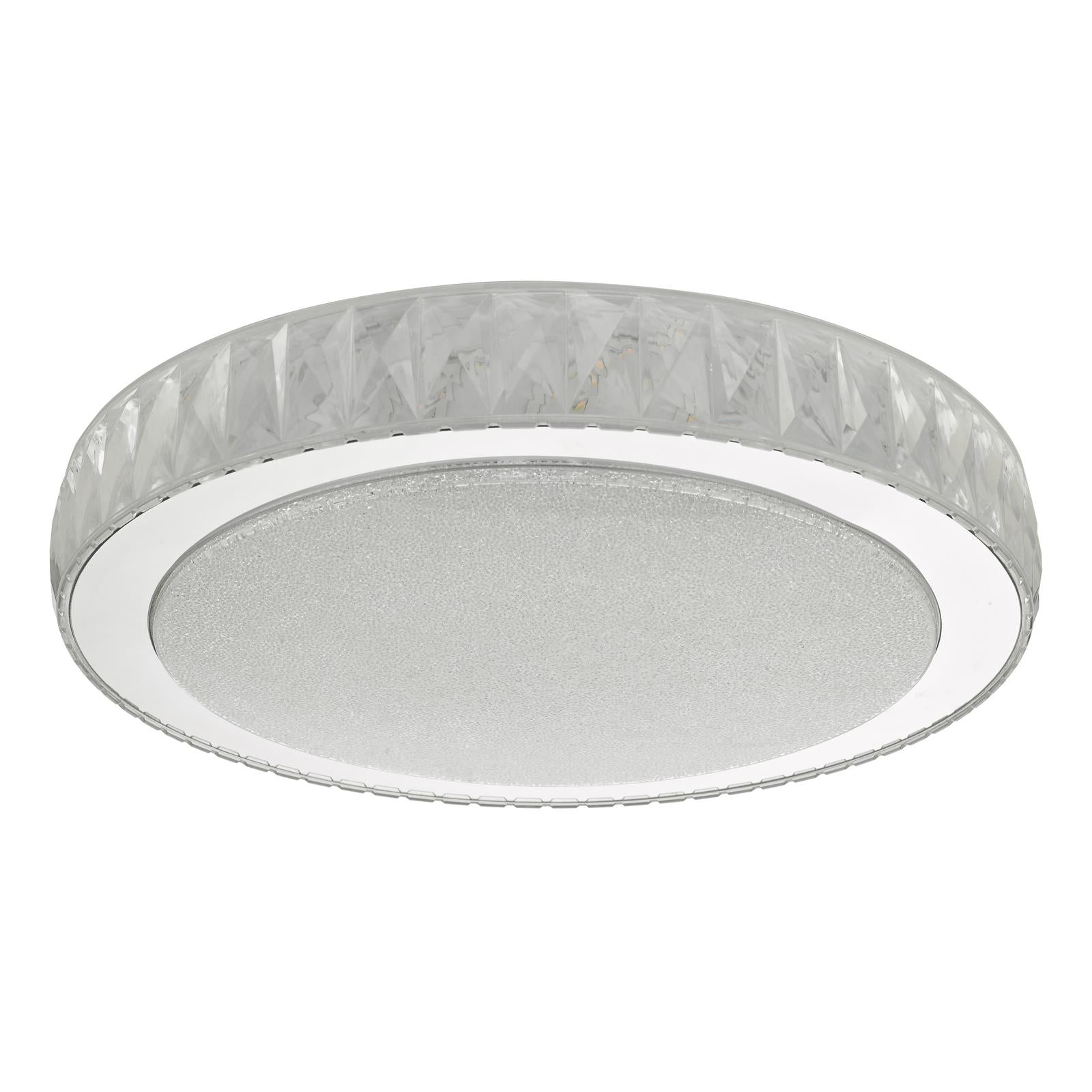 Akelia Large Flush Clear and Mirror Effect LED