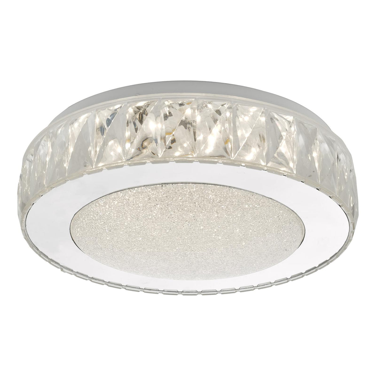 Akelia Small Flush Clear and Mirror Effect LED