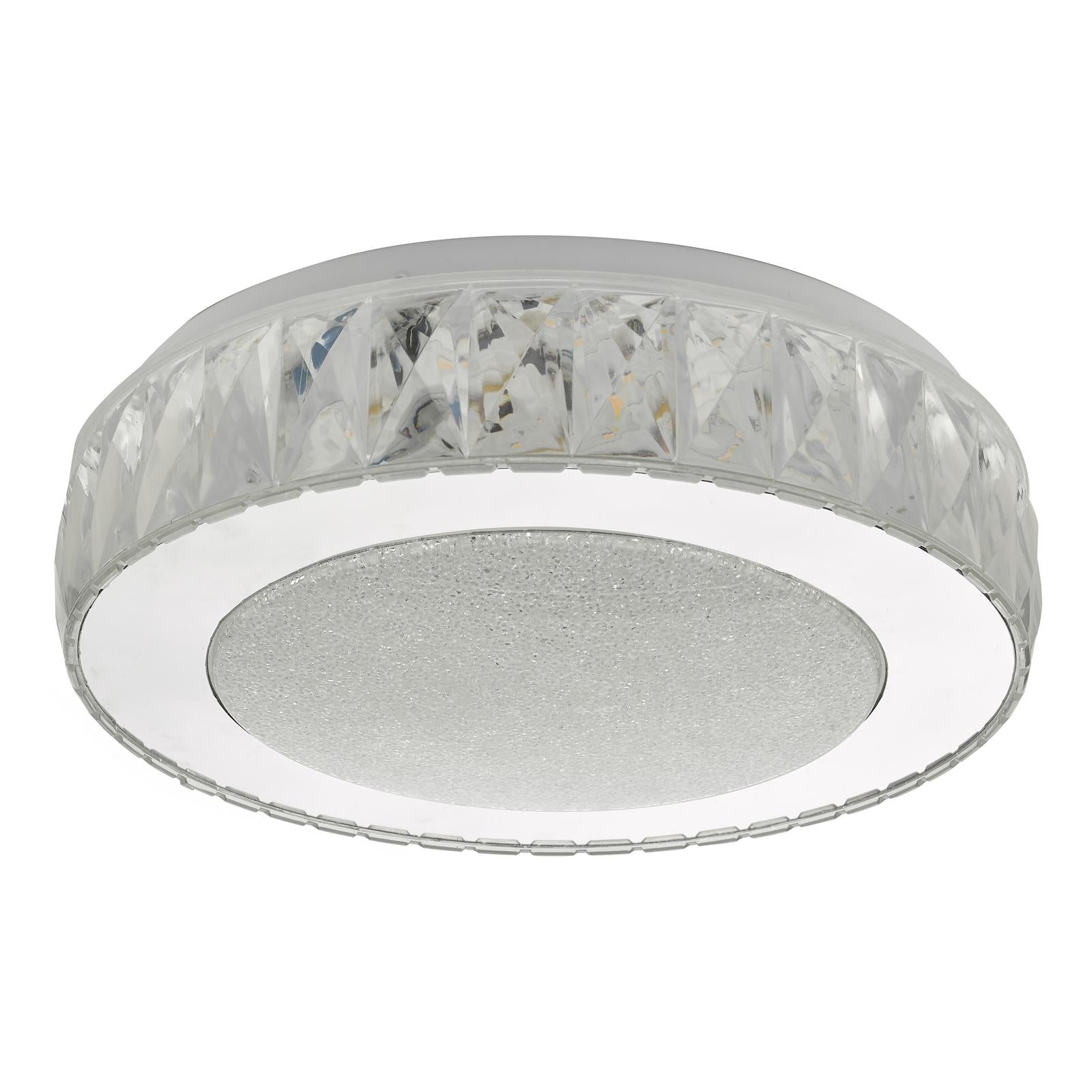 Akelia Small Flush Clear and Mirror Effect LED