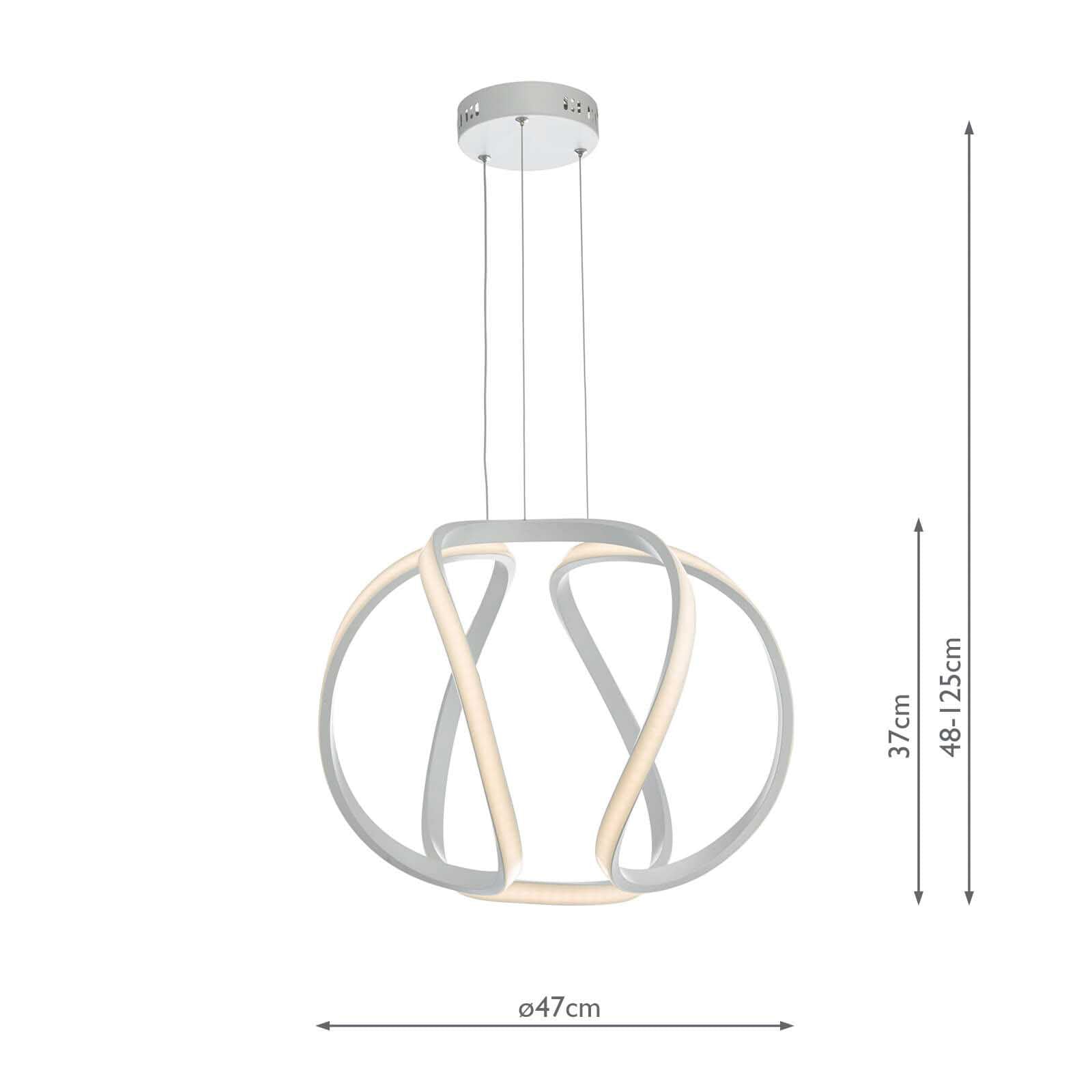 Alonsa Small Pendant White LED