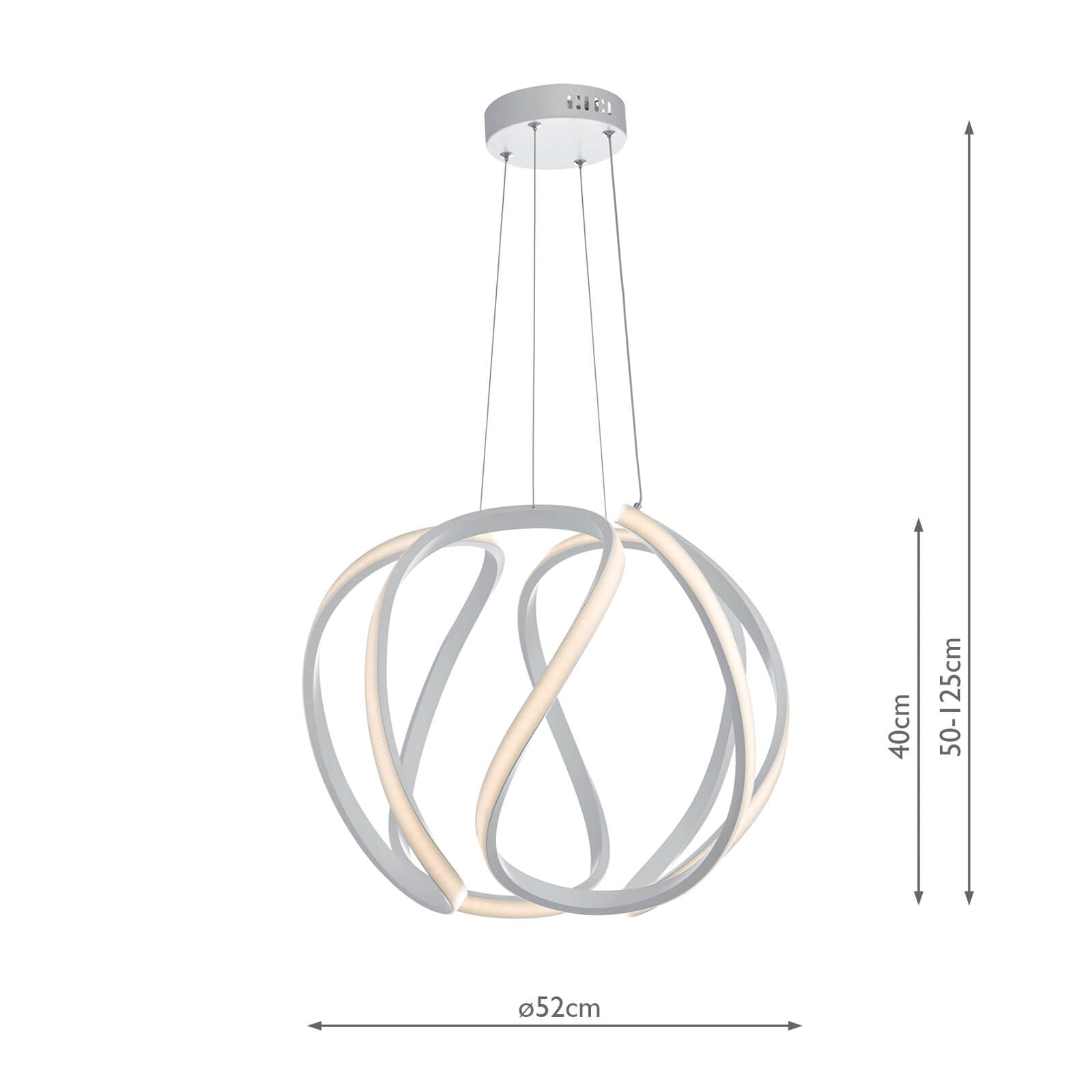 Alonsa Large Pendant White LED