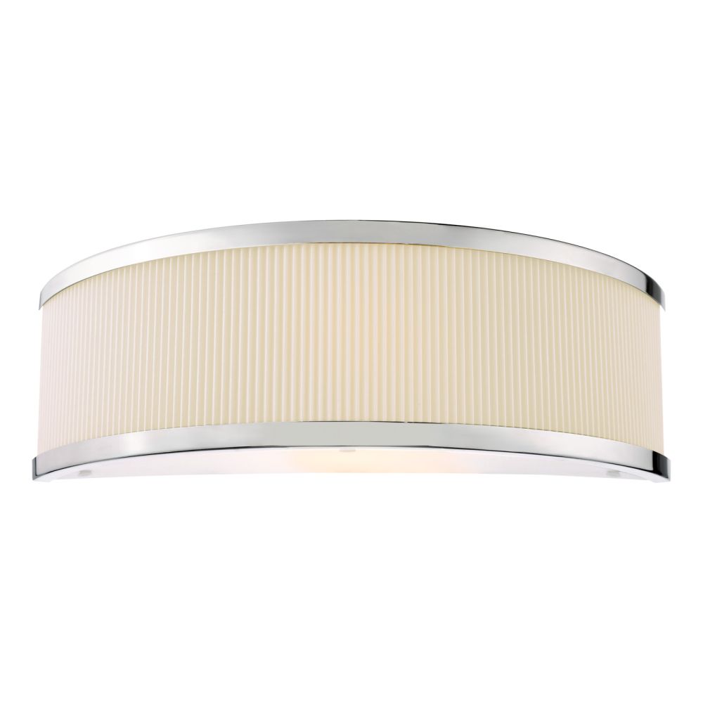 Alvaro Wall Light Polished Chrome With Ivory Shade