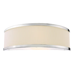 Alvaro Wall Light Polished Chrome With Ivory Shade