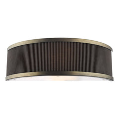 Alvaro Wall Light Antique Bronze With Brown Shade