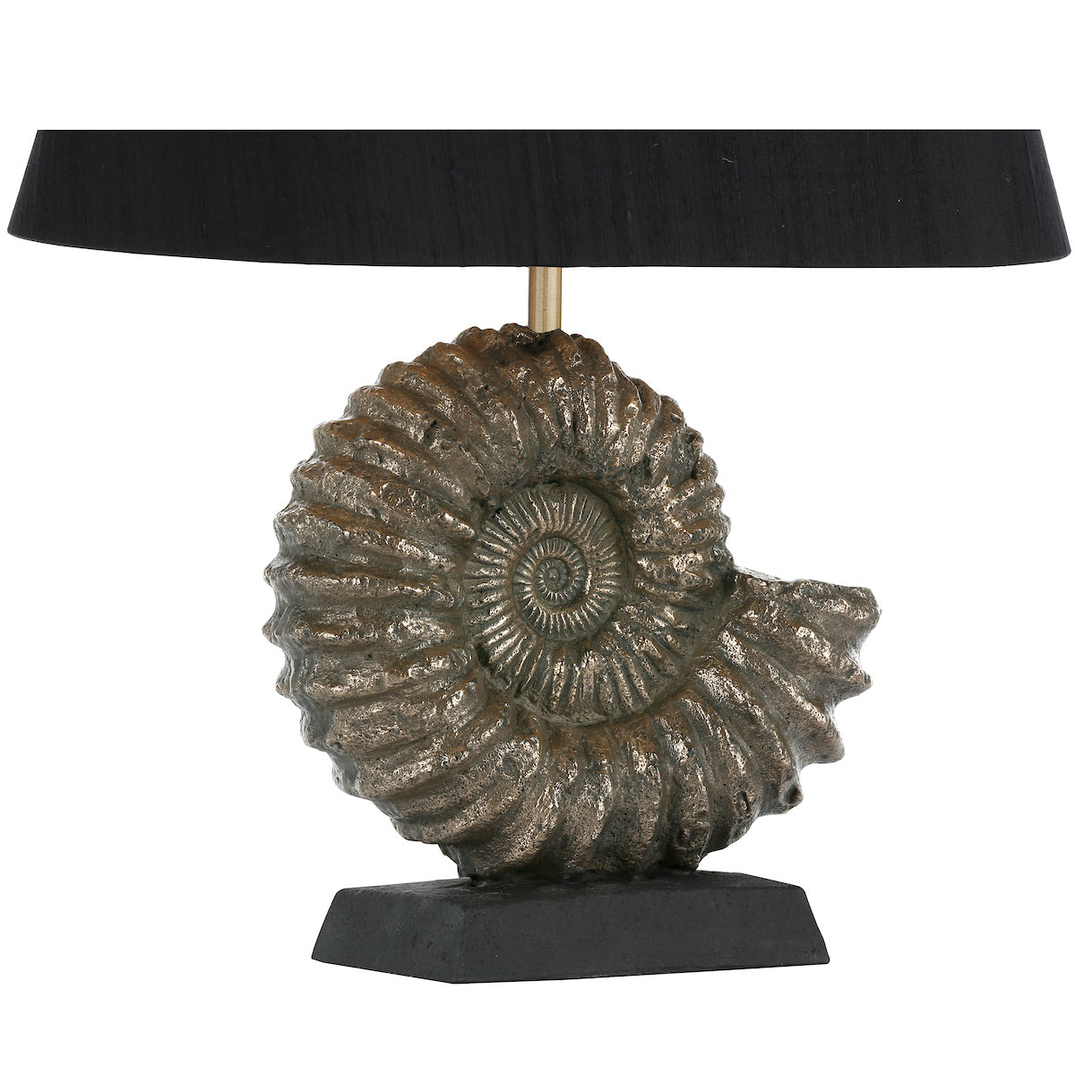 David Hunt Lighting Ammonite Table Lamp In Bronze, Sold Base Only
