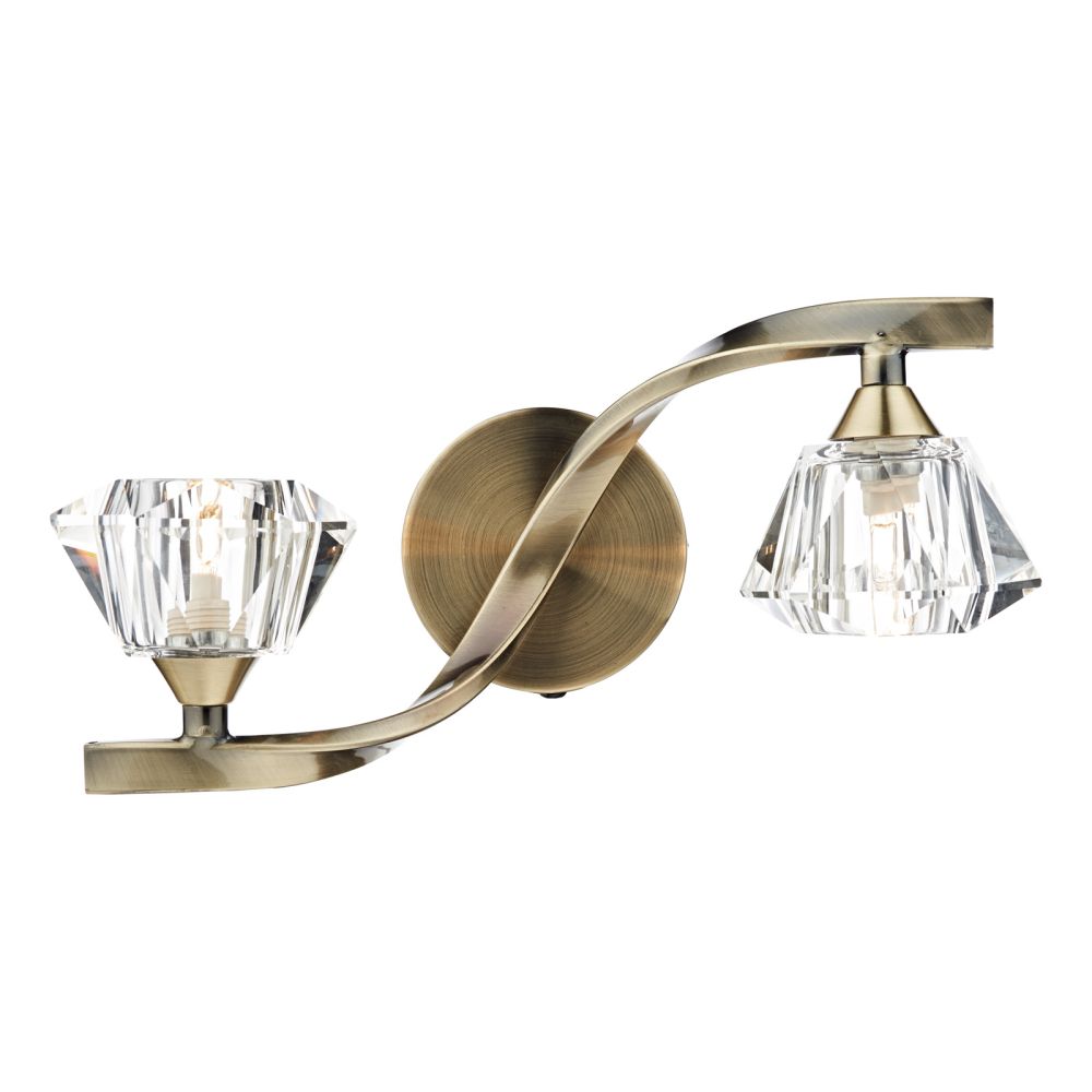 Ancona Double Wall Bracket Antique Brass