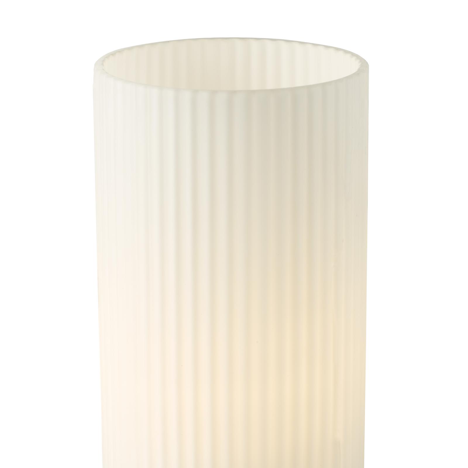 Aneska Table Lamp Matt Black and Opal Glass
