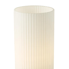 Aneska Table Lamp Matt Black and Opal Glass