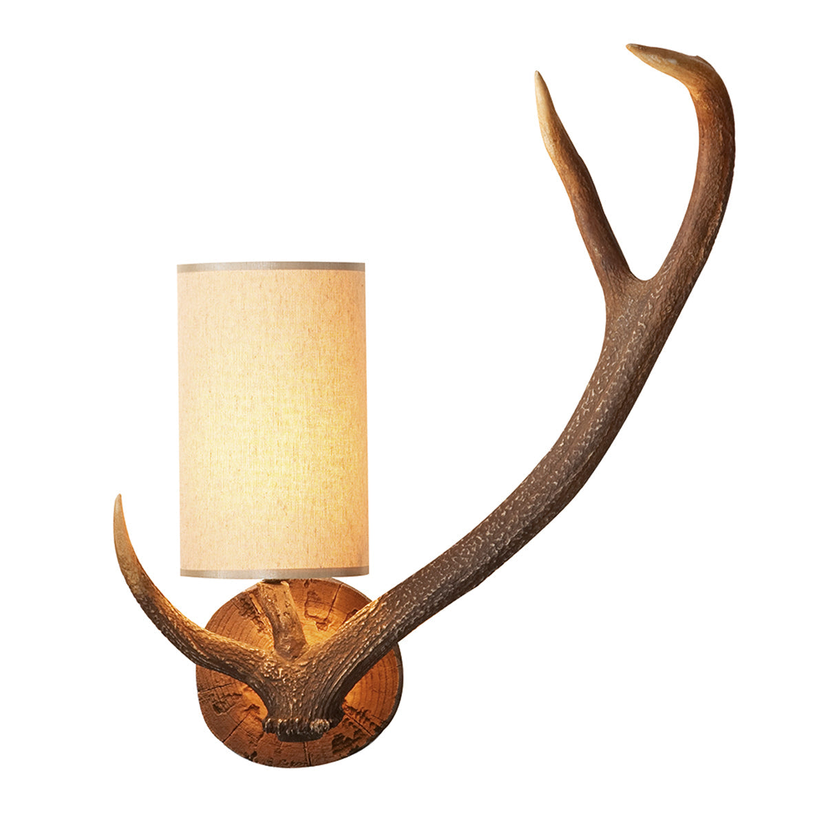 David Hunt Lighting Antler Wall Light Right hand with Shade