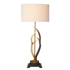 David Hunt Lighting Antler Large Table Lamp Complete with Shade
