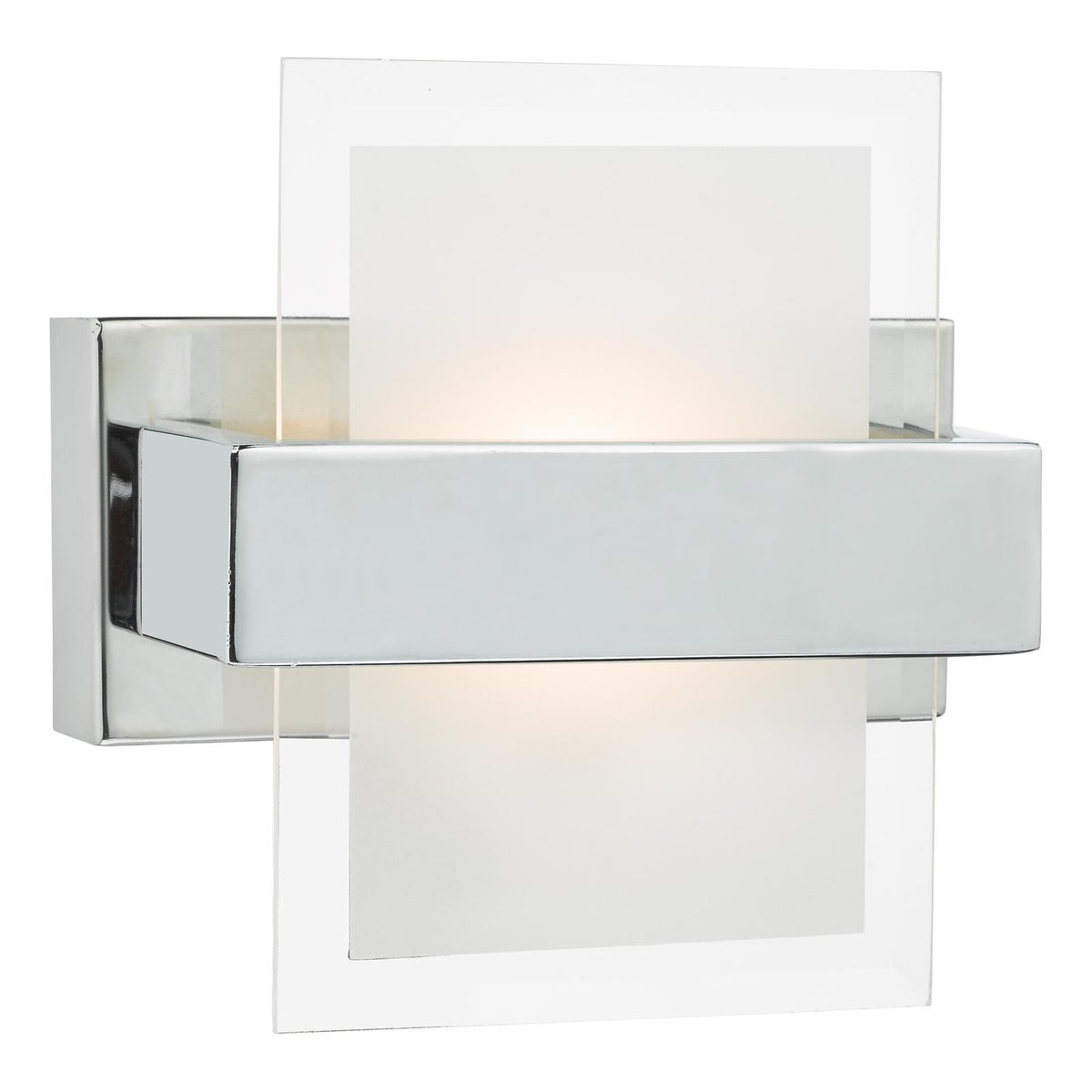 Apt Wall Washer Polished Chrome and White Glass LED