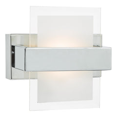Apt Wall Washer Polished Chrome and White Glass LED