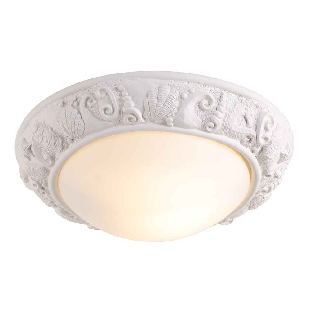 David Hunt Lighting Aquatic Flush White IP44