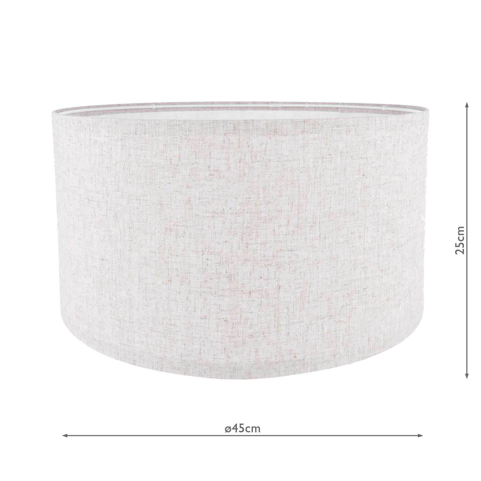 Armitage Natural Linen Drum Shade 45cm