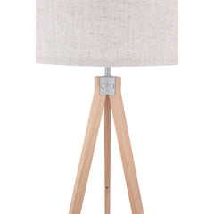 Armitage Tripod Floor Lamp Light Wood With Shade