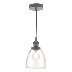 Arvin Pendant Antique Chrome & Glass