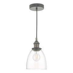 Arvin Pendant Antique Chrome & Glass