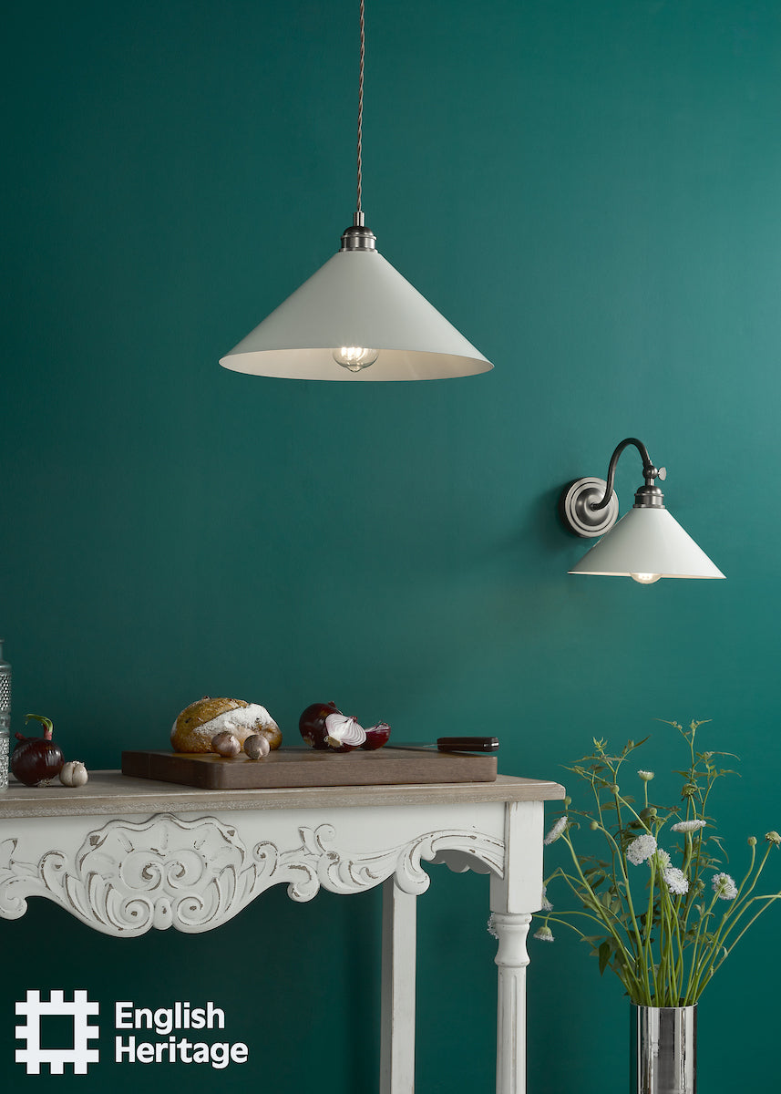 English Heritage Audley End Wall Light Rubbed Bronze and Cream