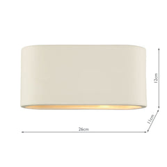 Axton Large Ceramic Wall Light