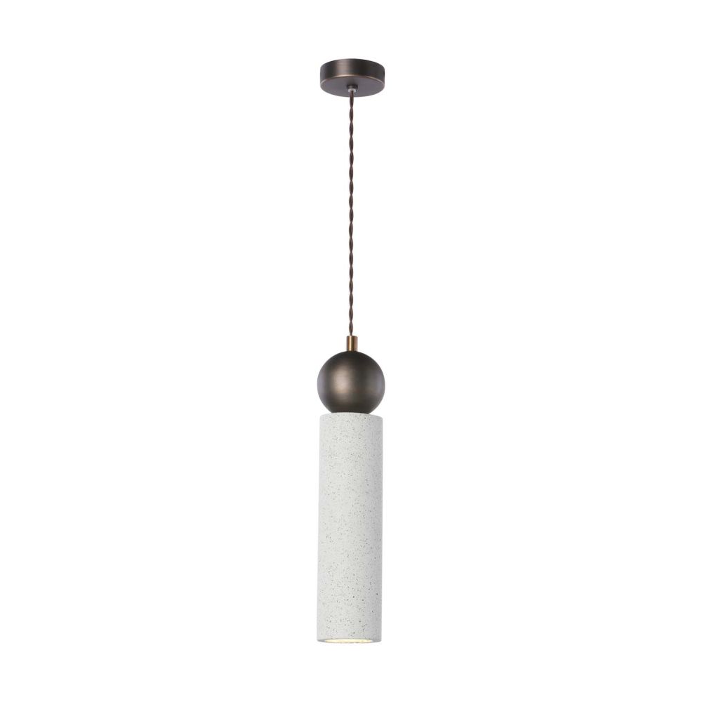 Ayla Single Pendant Jesmonite and Antique Brass