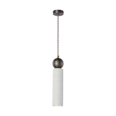 Ayla Single Pendant Jesmonite and Antique Brass