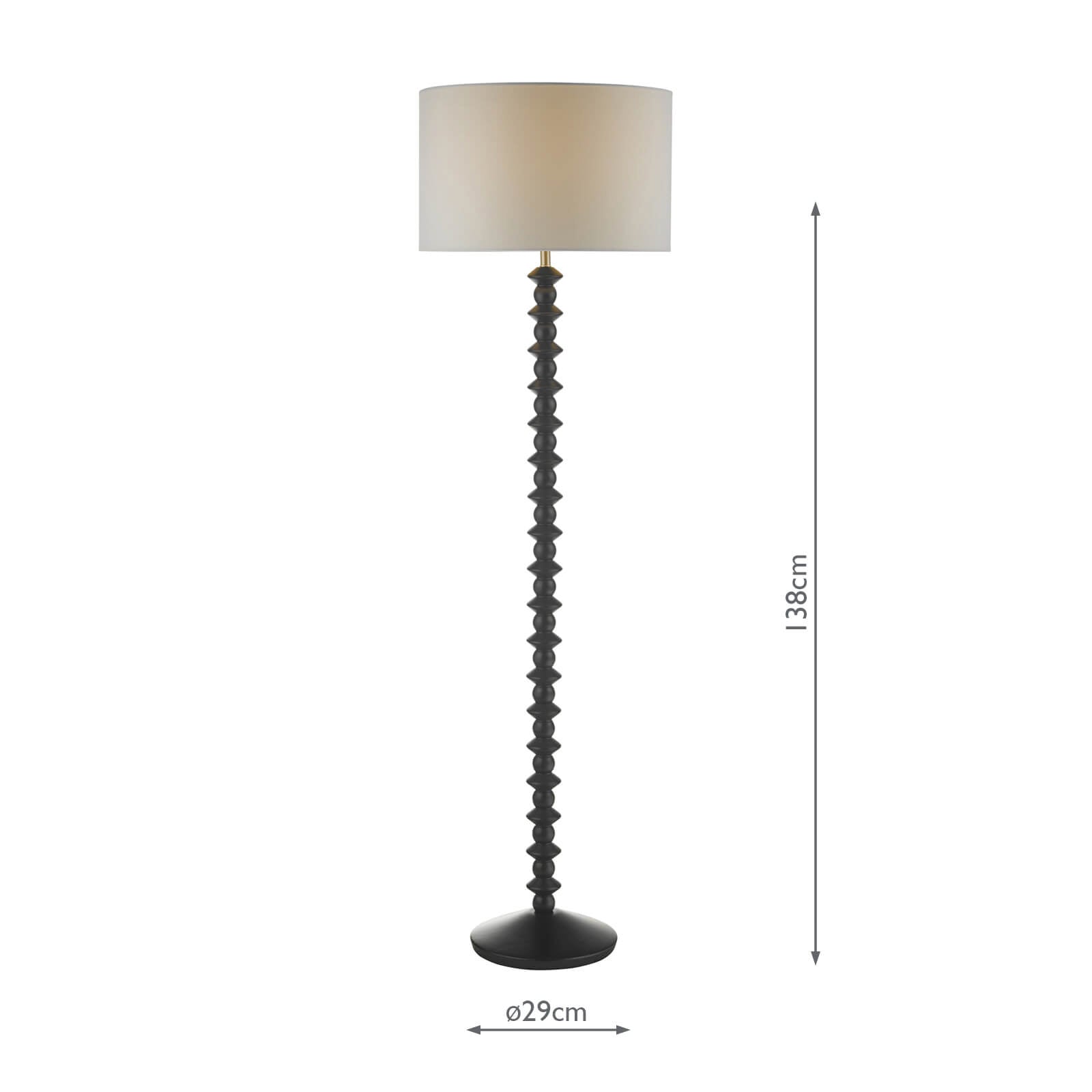 Azana Floor Lamp Matt Black Base Only