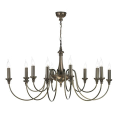 David Hunt Lighting Bailey 12 Light Chandelier Polished Bronze