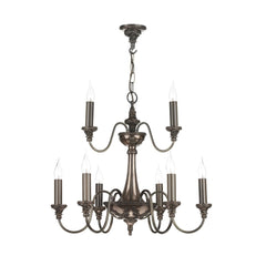 Bailey 9 Light Armed Pendant Antique Bronze Fitting Only