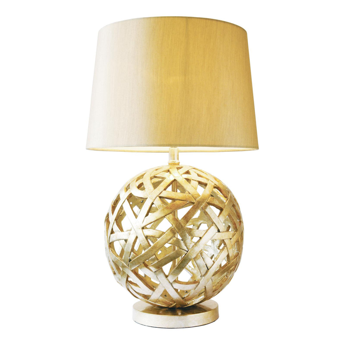 Balthazar Table Lamp Antique Gold With Shade