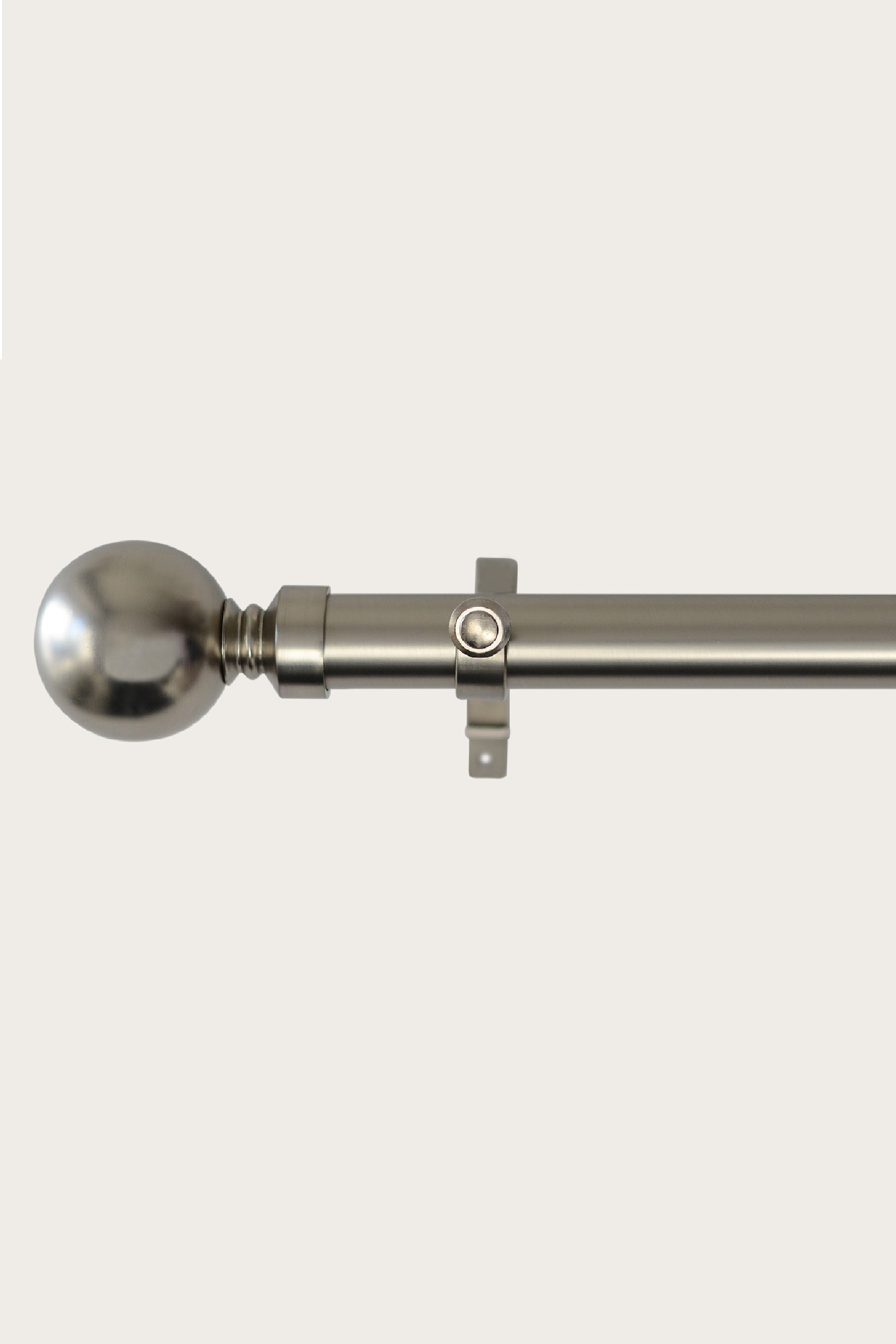 Laura Ashley, 28mm Ball End Eyelet Curtain Pole, Matt Nickel