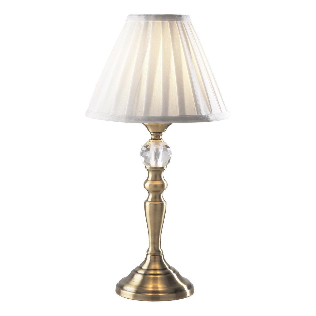 Beau Touch Table Lamp Antique Brass With Shade
