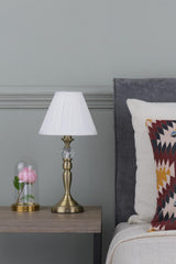 Beau Touch Table Lamp Antique Brass With Shade