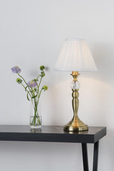 Beau Touch Table Lamp Antique Brass With Shade