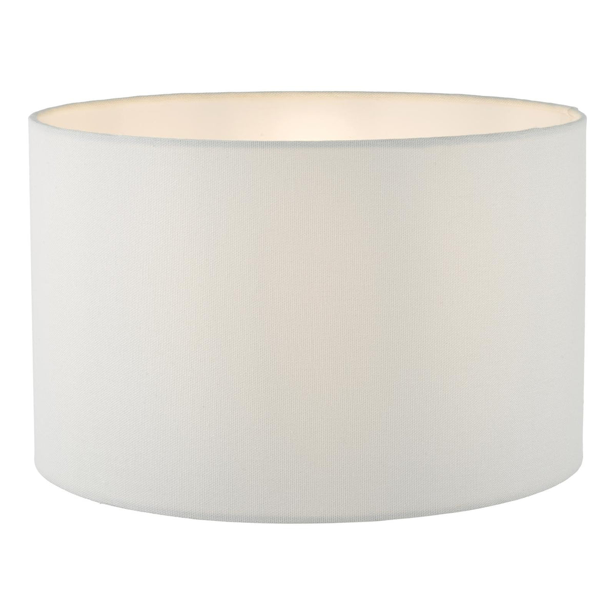 Bidelia White Linen Drum Shade 32cm