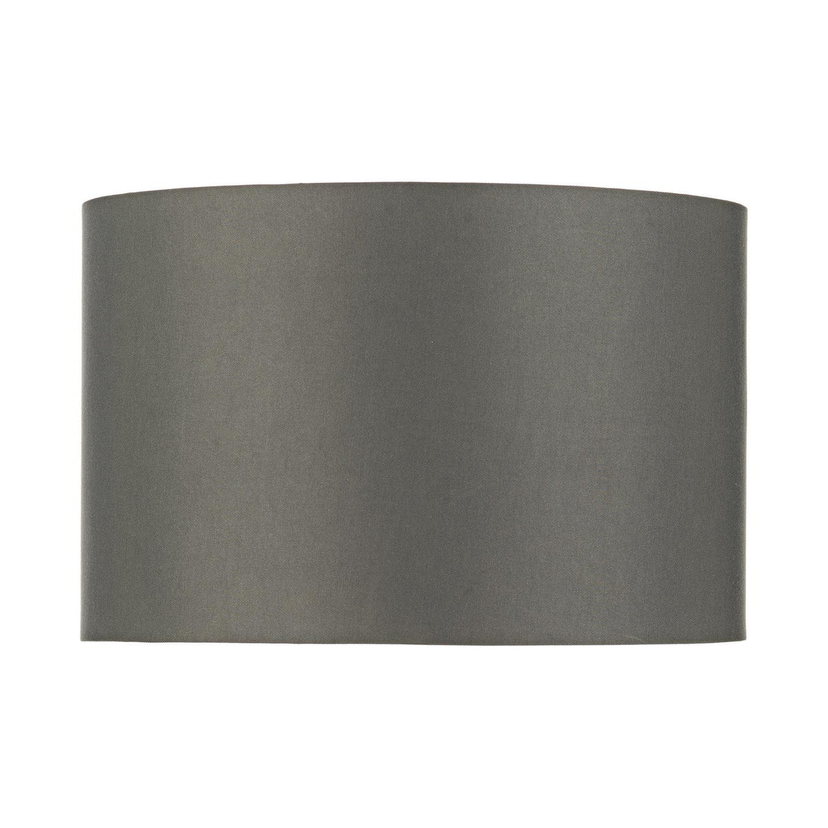 Bokara Grey Faux Silk Satin Drum Shade 38cm