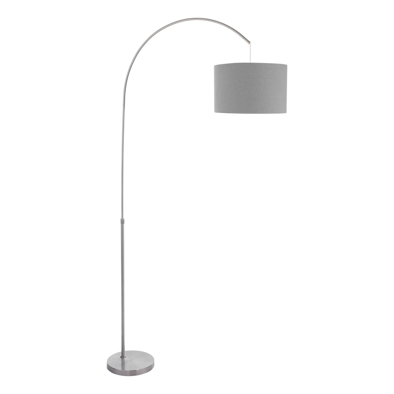 Bow Floor Lamp Satin Nickel Base Only