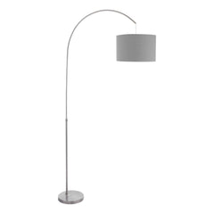 Bow Floor Lamp Satin Nickel Base Only